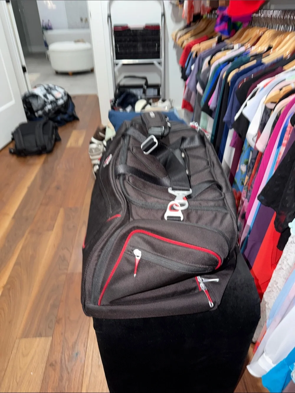 Tumi Ducati duffle bag - many pockets